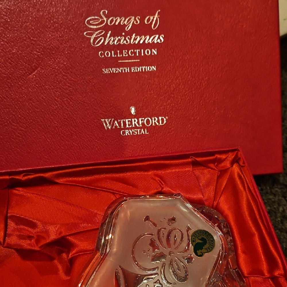 Waterford Crystal Butterfly Ornament in Red Box
